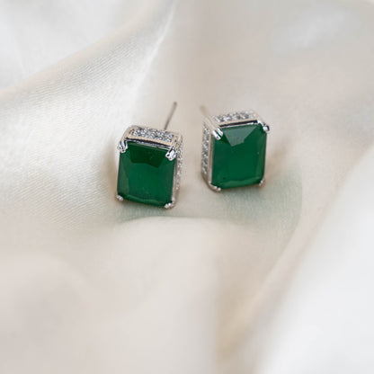 Radiant Emerald-Cut Studs