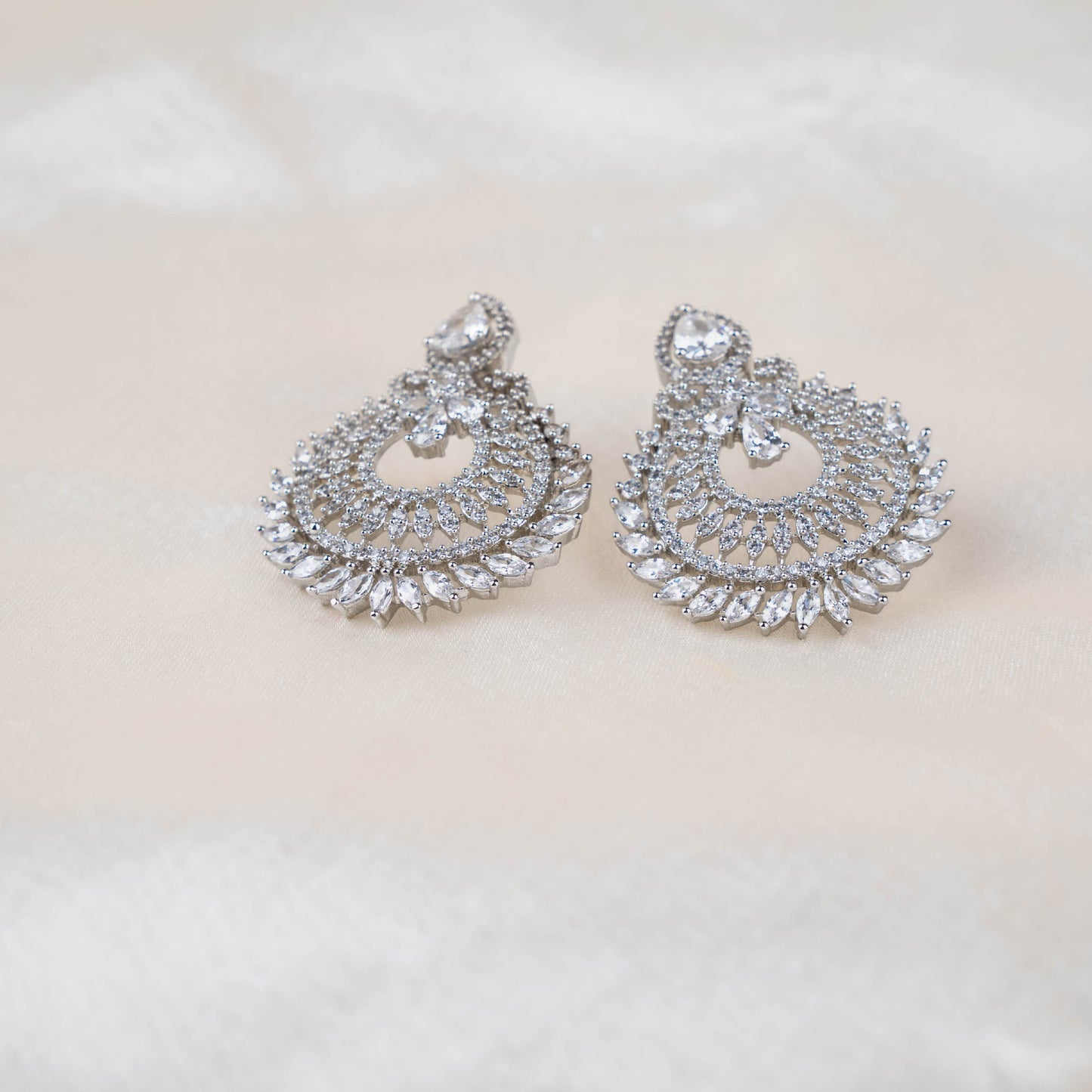 Glamour Gem American Diamond Earrings