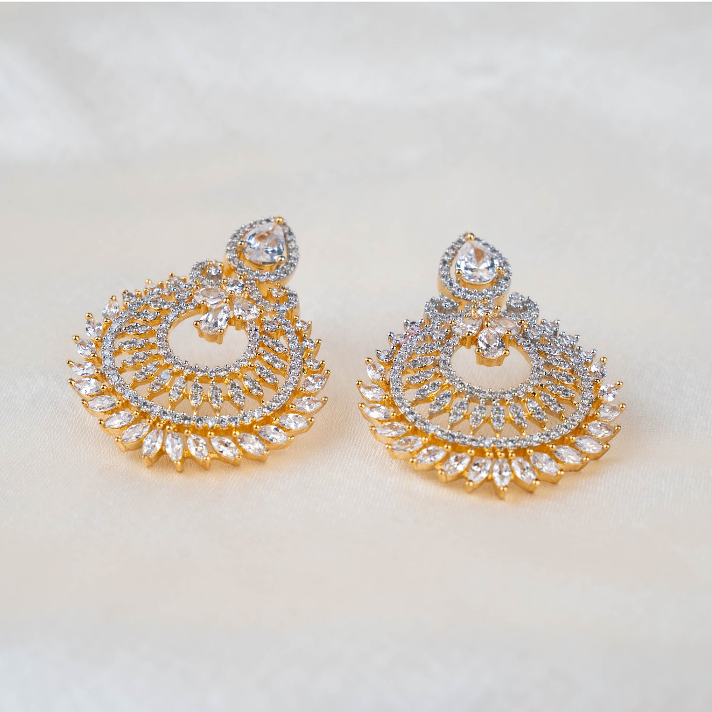 Glamour Gem American Diamond Earrings