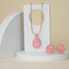 Doublet Halo Pendant set