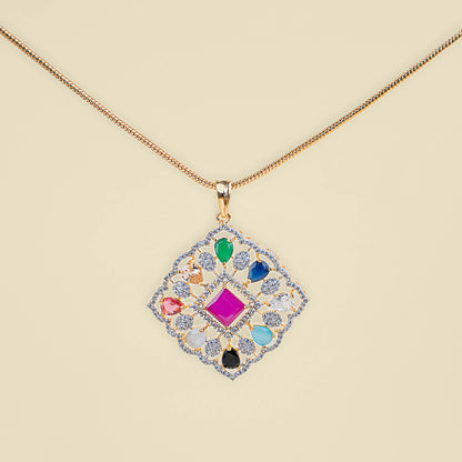 Aurora American Diamond Pendant