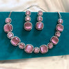 Gem Studded American Diamond Necklace