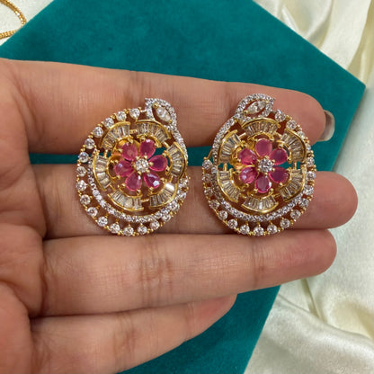 Ira Floral Pendant Set