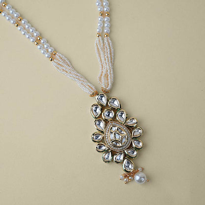 Diamond Dewdrop Kundan Pendant