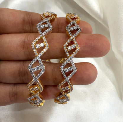 Diamond Criss Cross Banlges