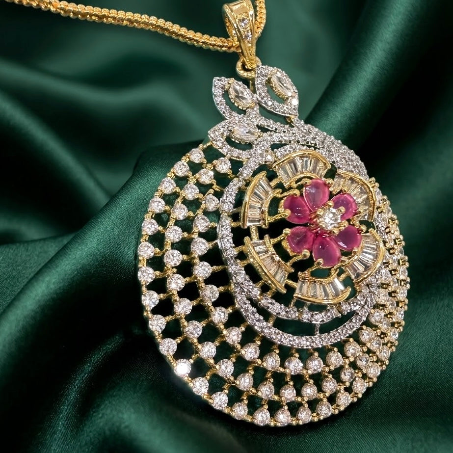 Ira Floral Pendant Set