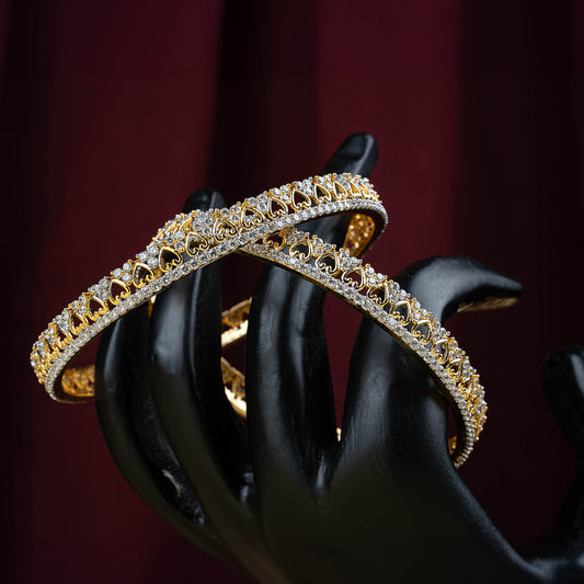 Sweetheart Sparkle American Diamond Bangles