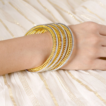 Illusory Depth American Diamond Bangles