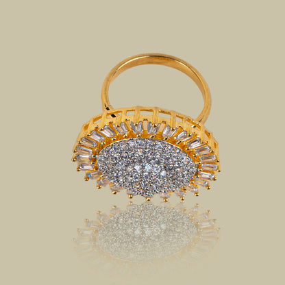 Lustrous Sphere American Diamond Ring