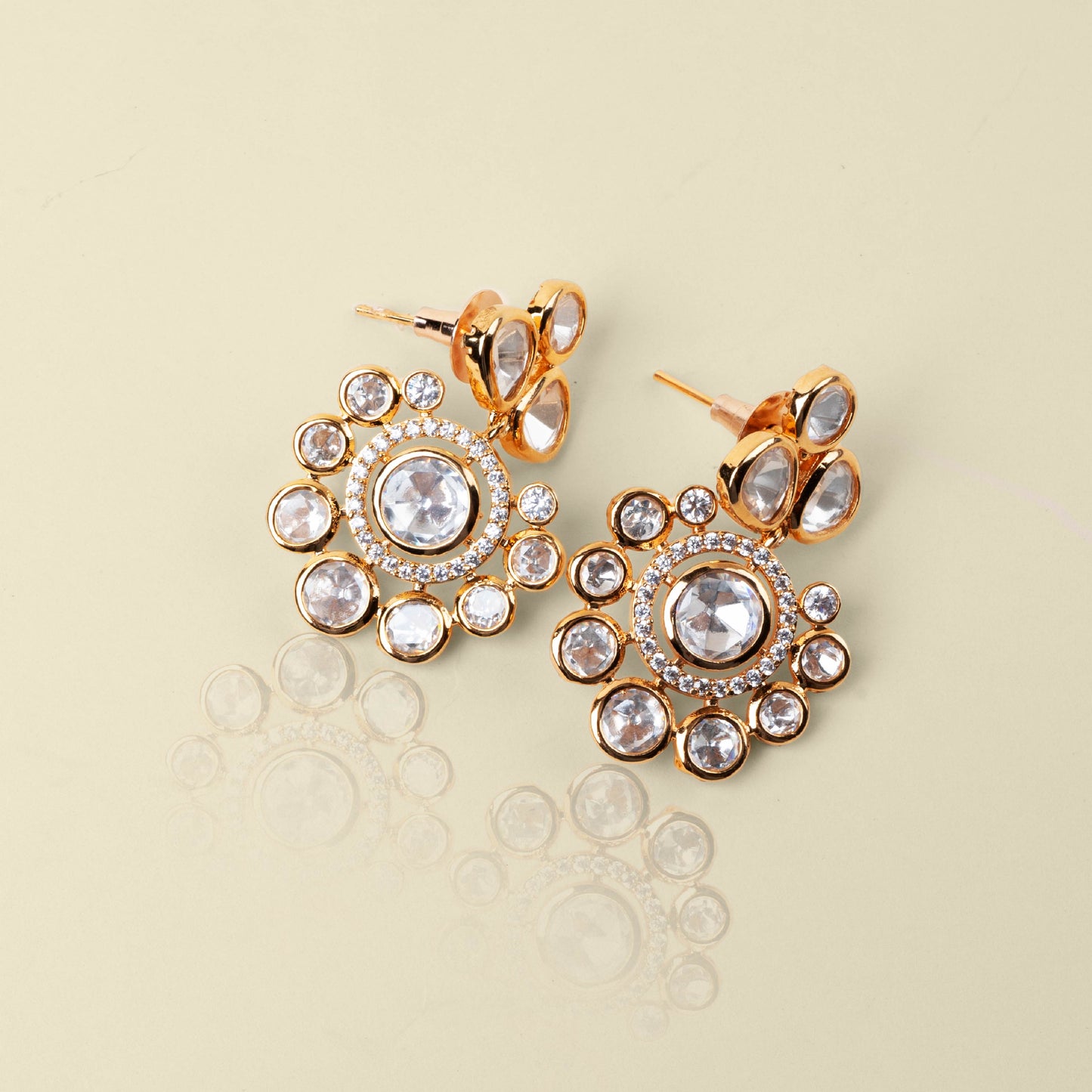 Pristine Sparkle Kundan Earrings