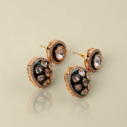 Enamel Kundan Earrings