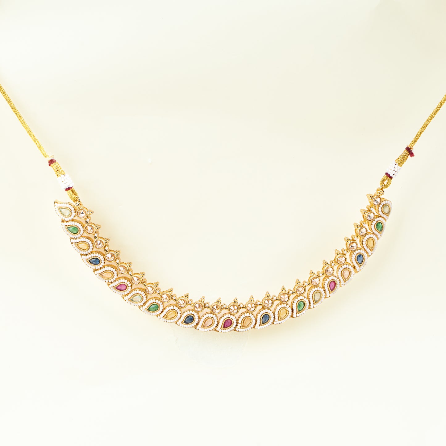 Spectrum Kundan Necklace Set