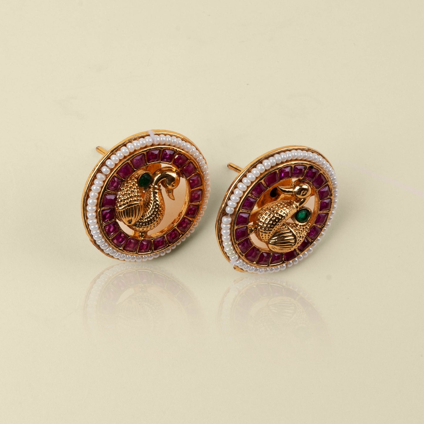 Golden Swan Studs