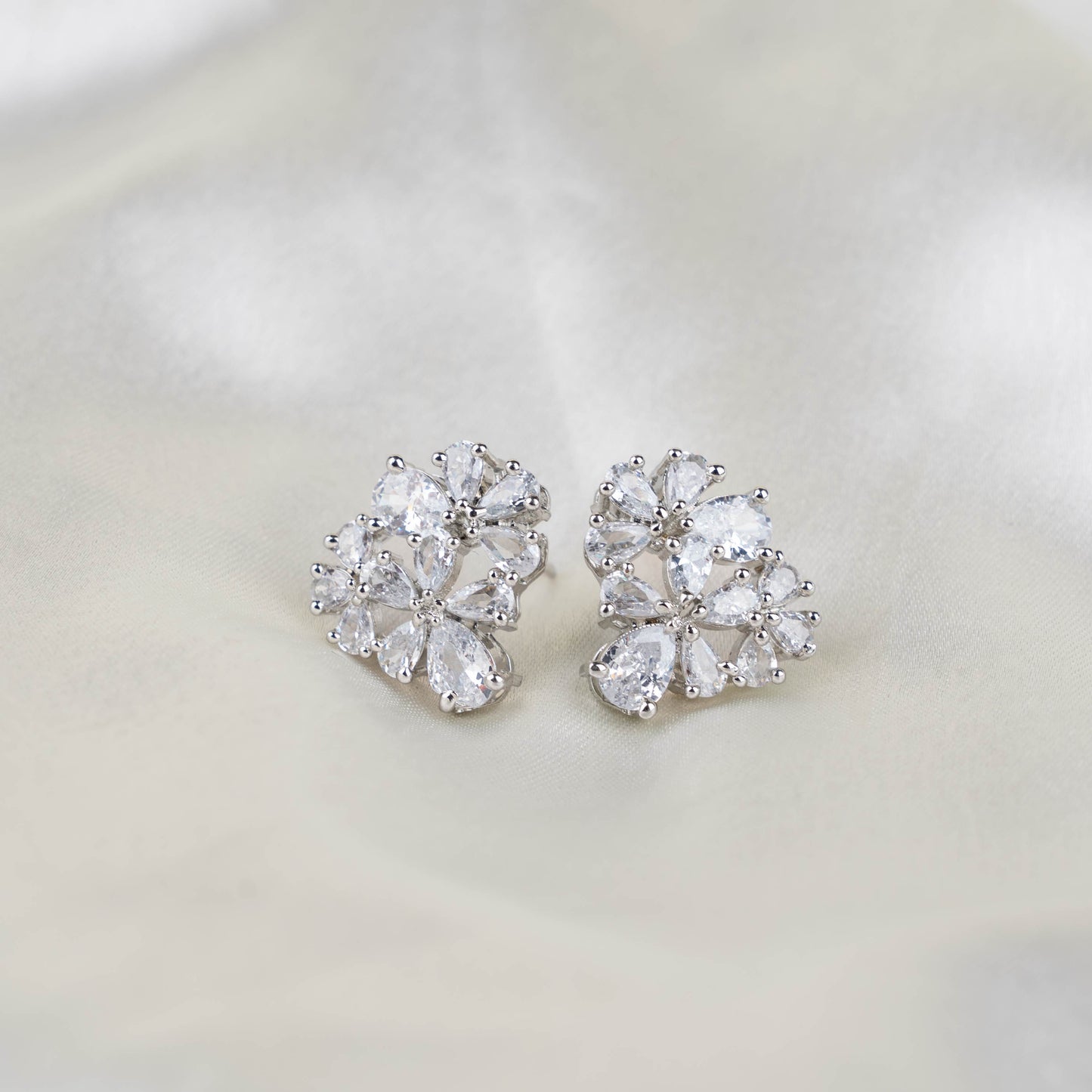 Snowflake American diamond Studs