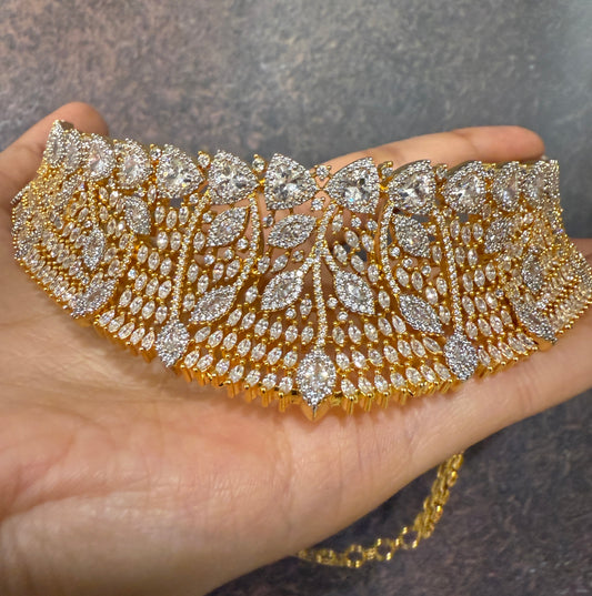 Midnight Majesty American Diamond Necklace