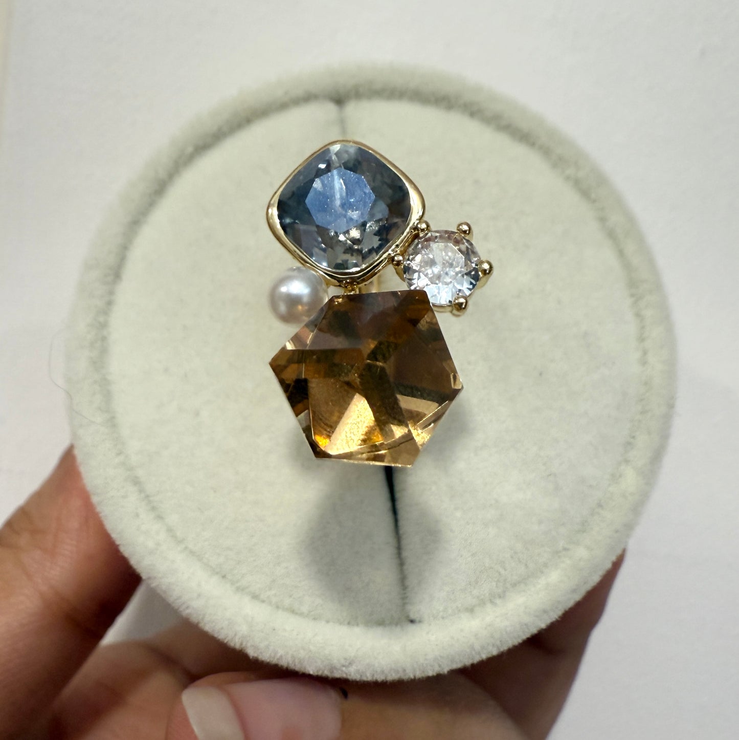 Multi Crystal Ring