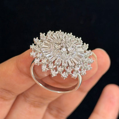 Floral Adjustable Ring