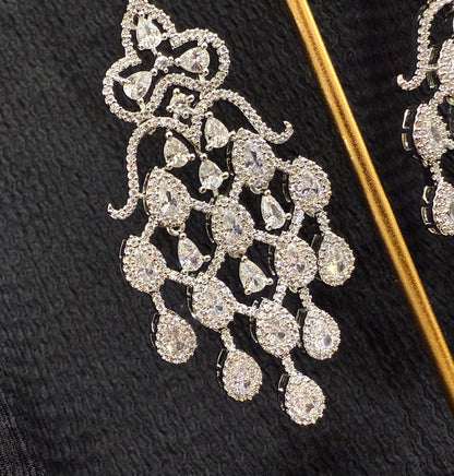 Monarch American Diamond Earrings
