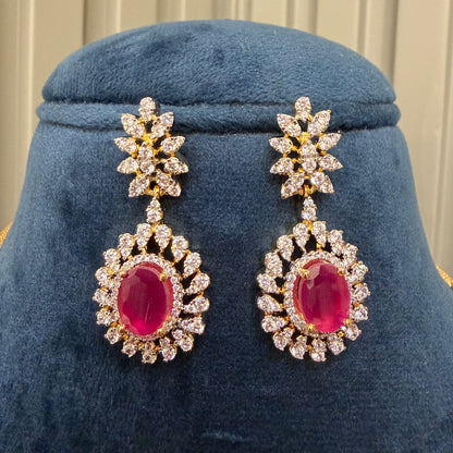 Ruby Necklace Set