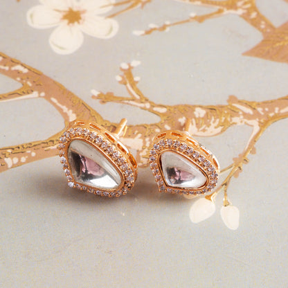 Moonstone Mirage Kundan Studs