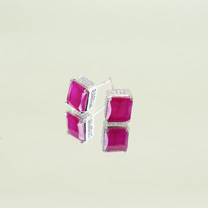 Radiant Emerald-Cut Studs