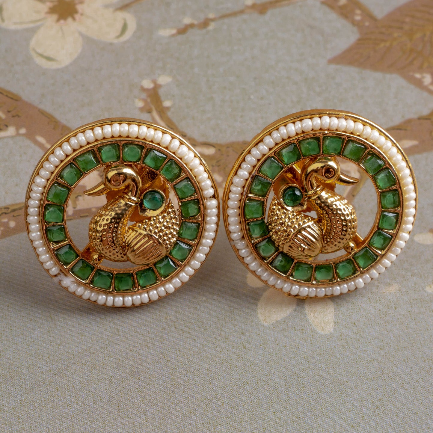 Golden Swan Studs