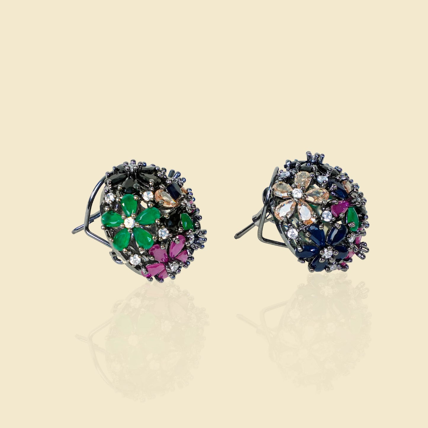 Floral Cluster Studs