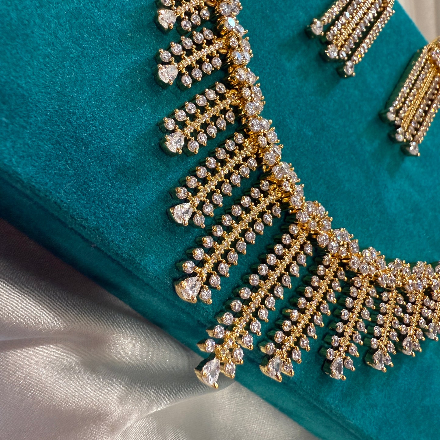 Subtle Glam American Diamond Necklace