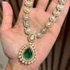 Dewdrop Emerald Kundan Necklace