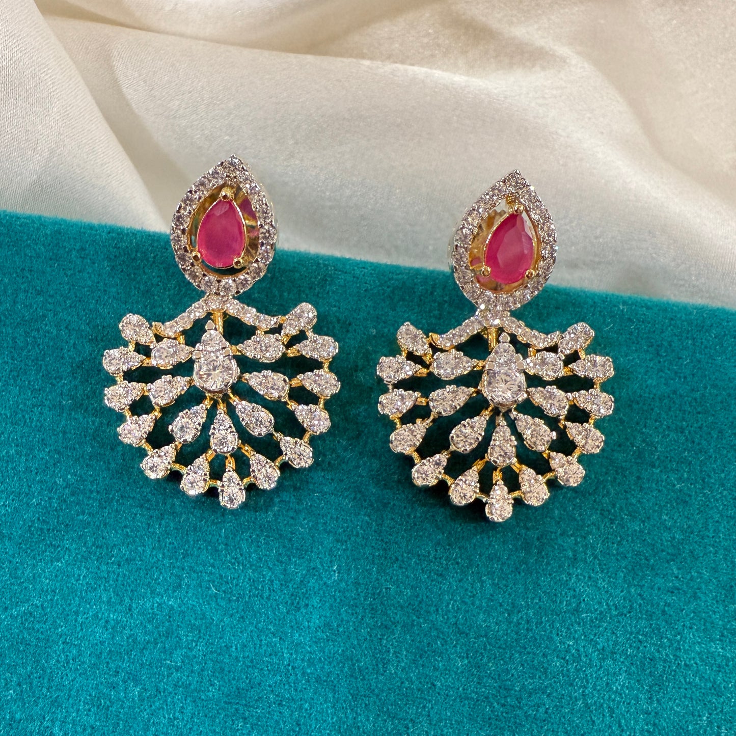 Aarohi Ruby Pendant Set