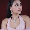 Two Fold American Diamond Necklace