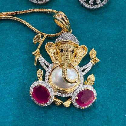 Ganpati Ji Pendant Set