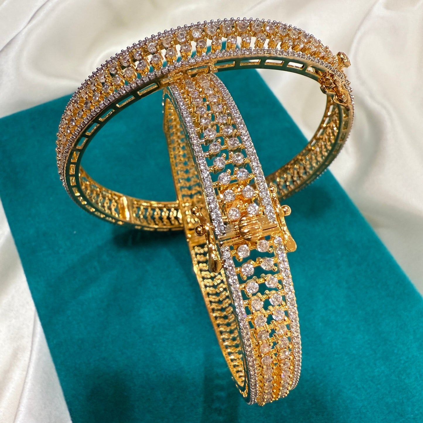 Double Layer Lock Bangles