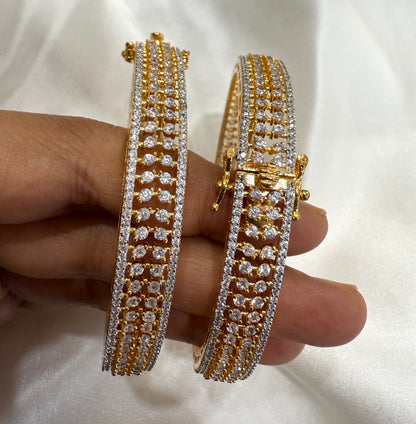 Double Layer Lock Bangles