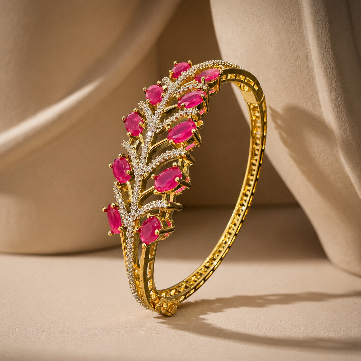 Rose Feather Bracelet