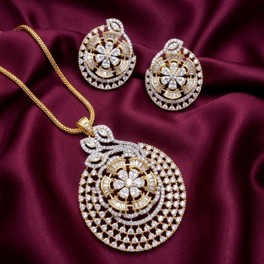 Ira Floral Pendant Set