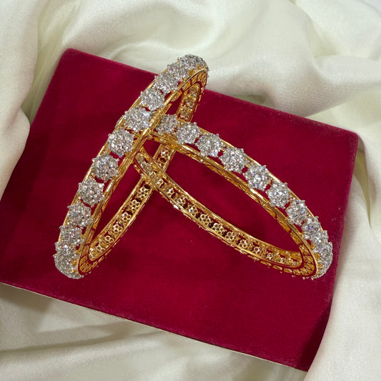 Ruby Solitaire Bangle Set