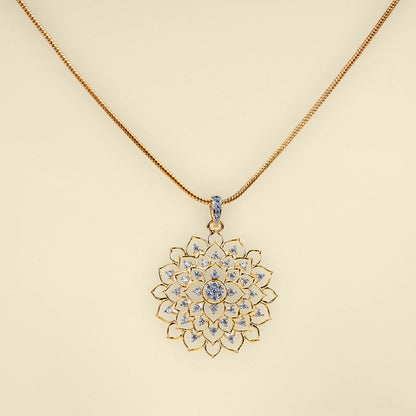 Sleek Serenity American Diamond Pendant