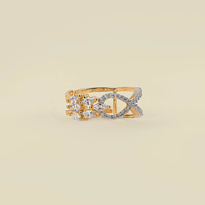 Modern Edge American Diamond Ring