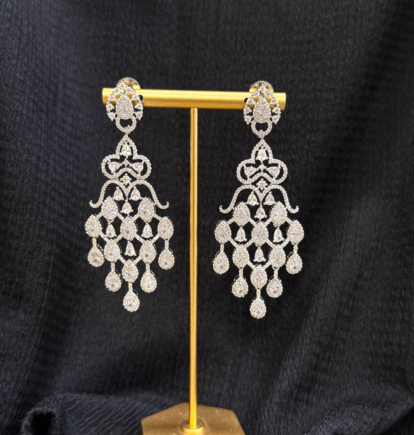 Monarch American Diamond Earrings