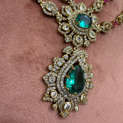 Victorian Double Line Necklace Set