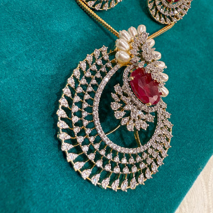 Mohini Pearl Pendant Set
