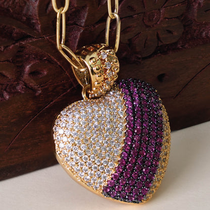 Crystal Heartbeat Pendant