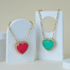 Russian Doublet Heart pendant