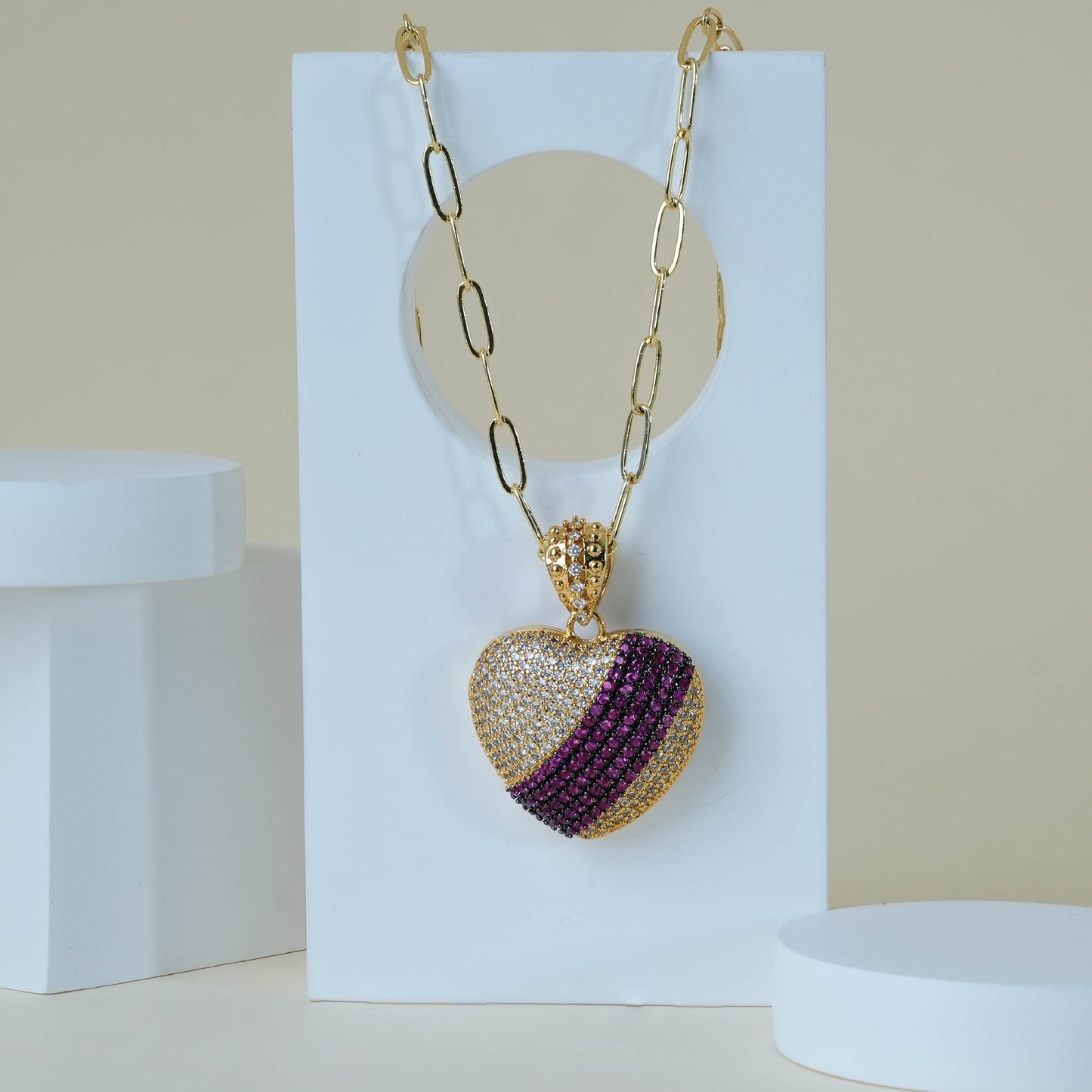 Crystal Heartbeat Pendant