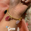 Gemstone Tassel Bracelet
