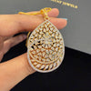 Swirl dewdrop Pendant Set