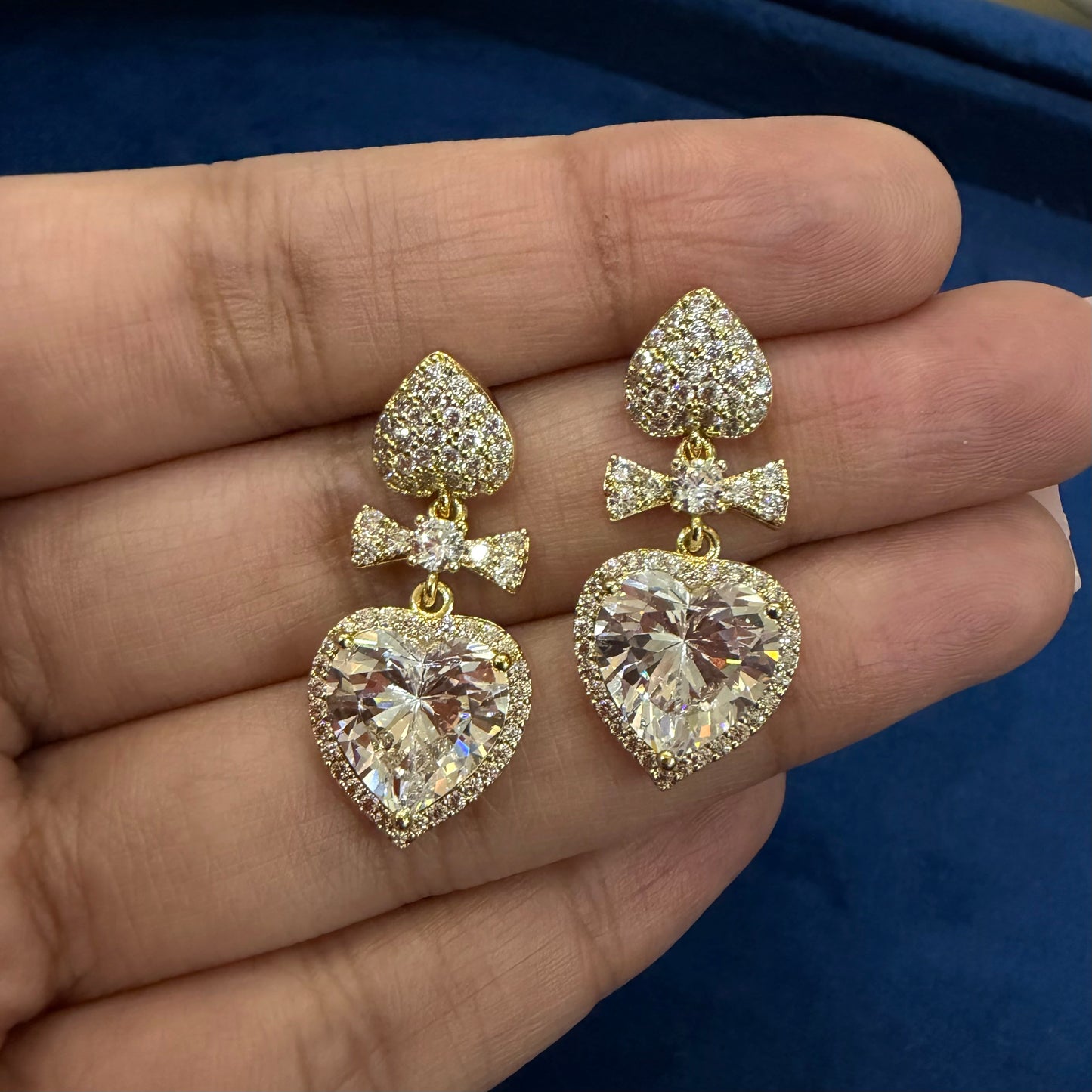Heart Bow Earrings