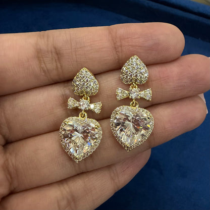 Heart Bow Earrings
