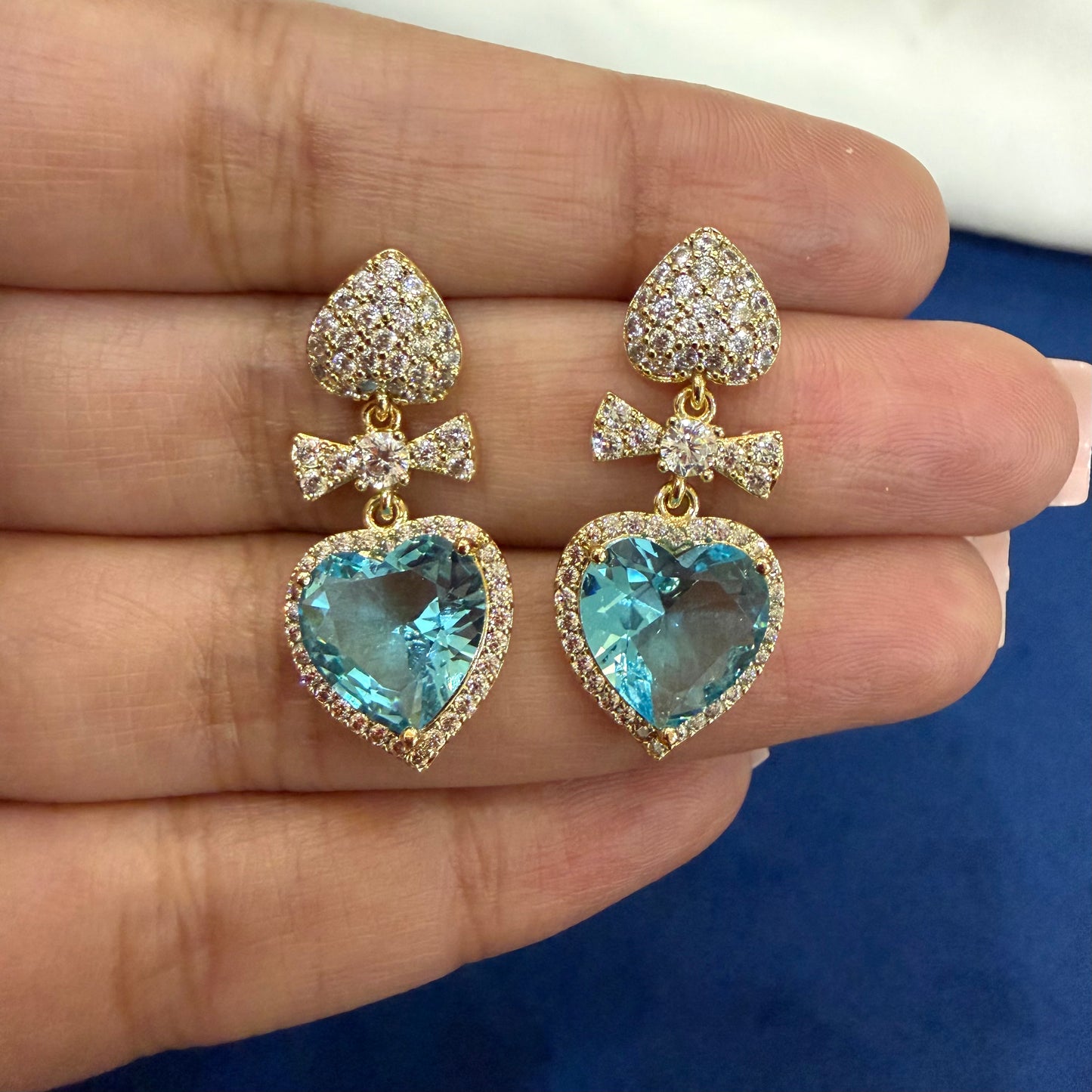 Heart Bow Earrings